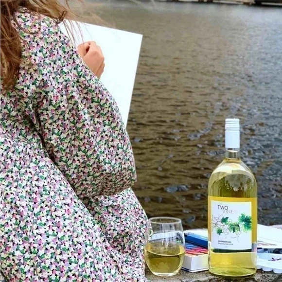 H&M A line cotton floral puff sleeve dress - Picture 4 of 12